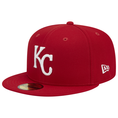 

New Era New Era Royals 5950 Evergreen Side Patch Fitted Hat - Adult White/Red Size 7