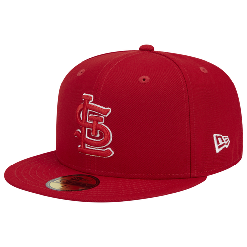 

New Era New Era Cardinals 5950 Evergreen Side Patch Fitted Hat - Adult Red/White Size 7