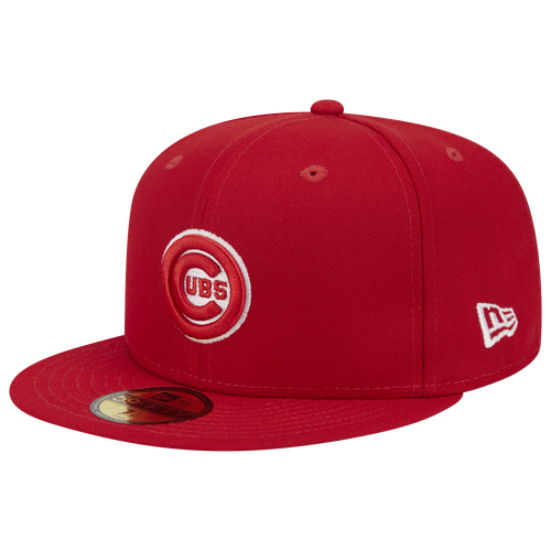 

New Era New Era Chicago Cubs 5950 Evergreen Side Patch Fit - Adult White/Red Size 7