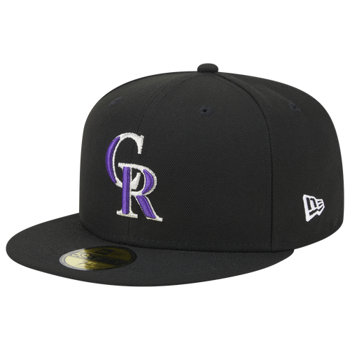 

New Era New Era Rockies 5950 Evergreen Side Patch Fitted Hat - Adult Black/Purple Size 7