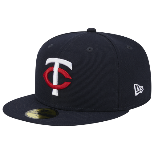 

New Era New Era Twins 5950 Evergreen Side Patch Fitted Hat - Adult Navy/White/Red Size 7