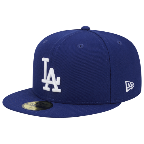 New Era Dodgers 5950 Evergreen Side Patch Fitted Hat - New Era Navy/White