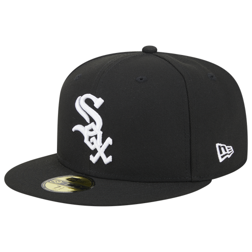 

New Era New Era Chicago White Sox 5950 Evergreen Side Patch Fit - Adult White/Black Size 7