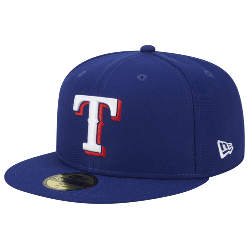 New Era Rangers 5950 Evergreen Side Patch Fitted Hat - New Era Navy/White