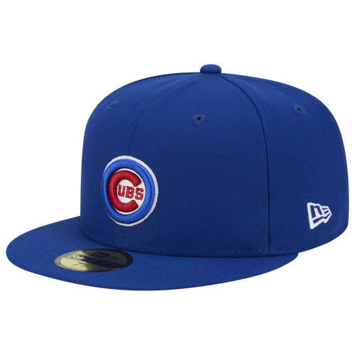 New Era Chicago Cubs 5950 Evergreen Side Patch Fit - New Era Blue/Red
