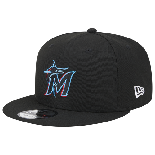 

New Era Mens New Era Marlins 950 EG Side Patch - Mens Black/Black Size One Size