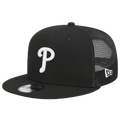 New Era Phillies Evergreen Trucker Hat - New Era Black/White