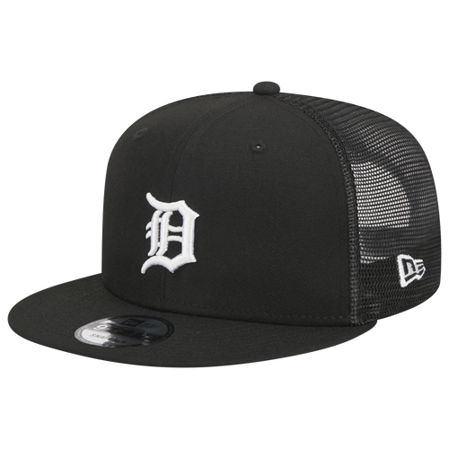 

New Era Mens New Era Tigers Evergreen Trucker Hat - Mens Black/White Size One Size