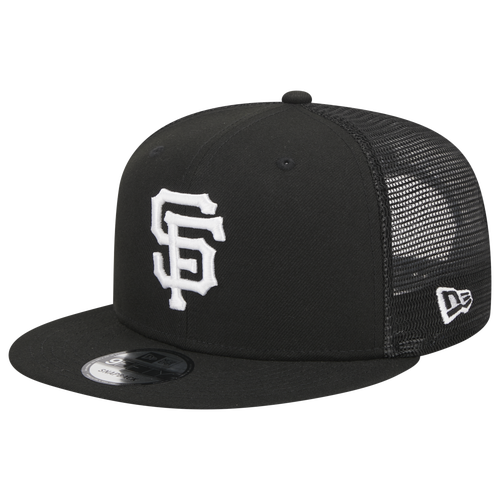 

New Era Mens New Era Giants Evergreen Trucker Hat - Mens Black/White Size One Size