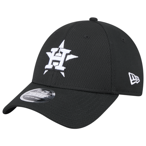 

New Era Mens New Era Astros SS Evergreen Cap - Mens Black/White Size One Size