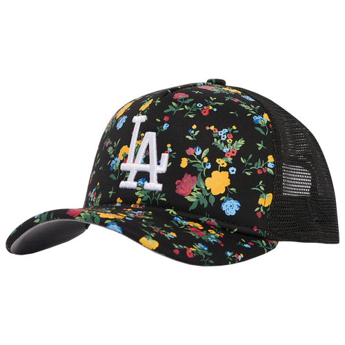 New Era Mens Los Angeles Dodgers  Dodgers A Frame Floral Trucker Cap In Black/multi