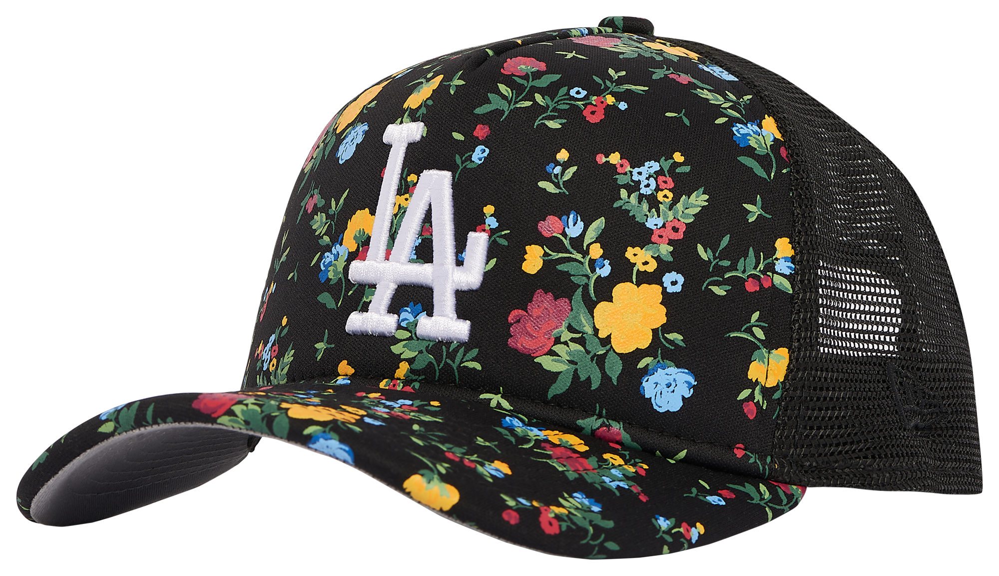 New Era Dodgers A Frame Floral Trucker Cap