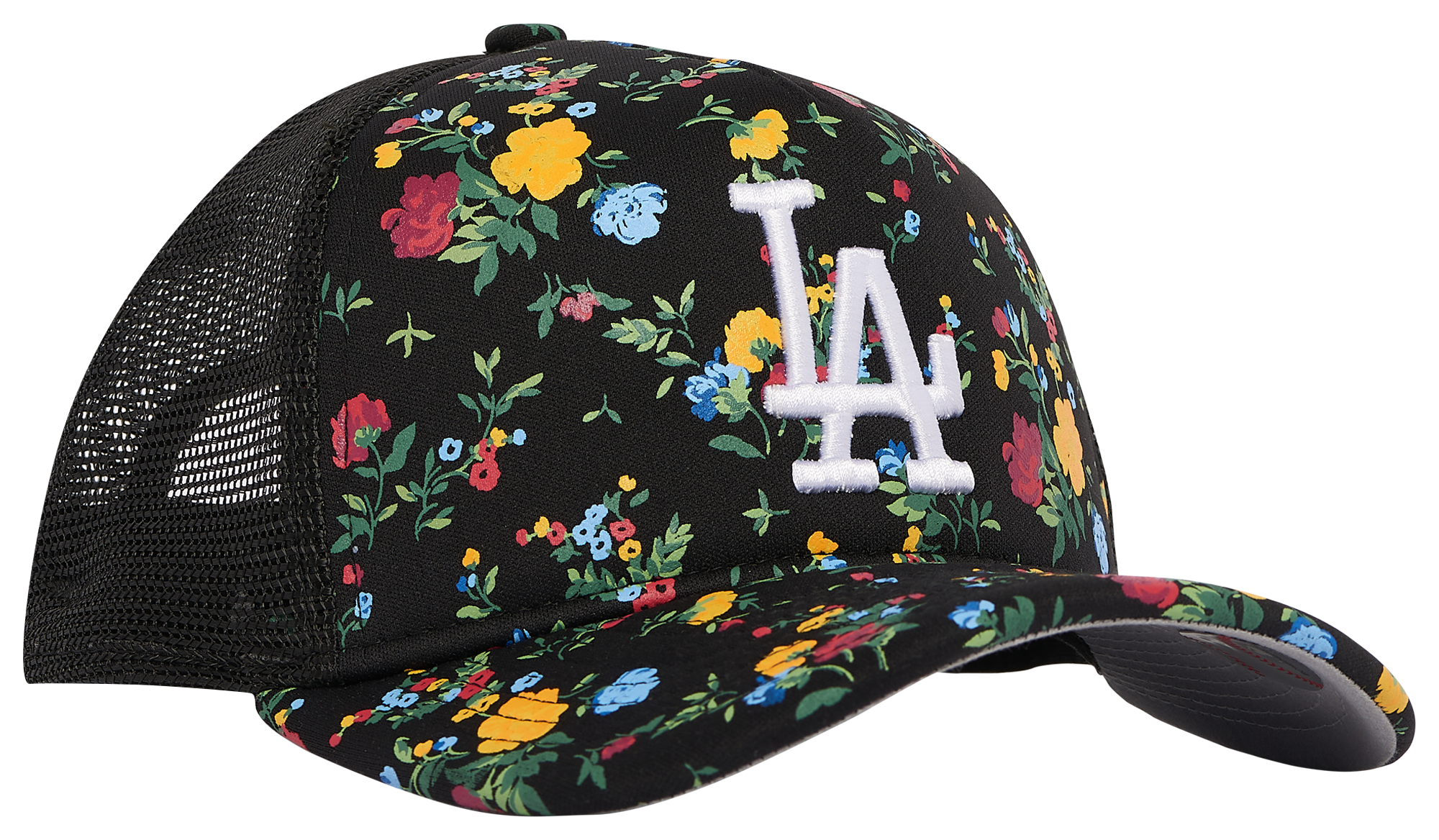 New Era Dodgers A Frame Floral Trucker Cap