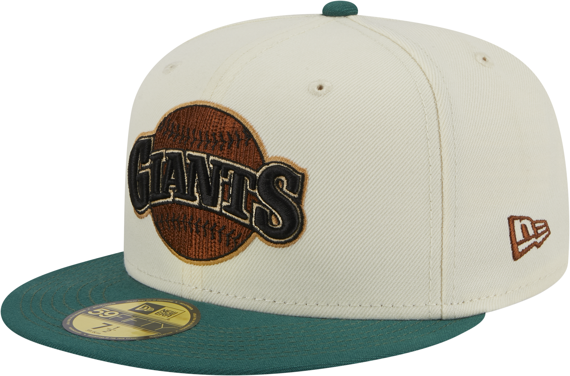 New Era Mens Giants Camp SP Cap - White/Green Size 7