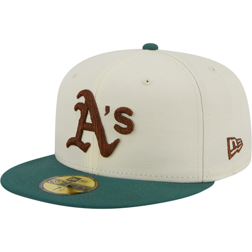 

New Era Mens Oakland Athletics New Era As Camp SP Cap - Mens White/Green Size 7