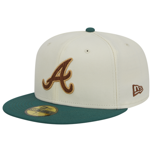 

New Era Mens Atlanta Braves New Era Braves Camp SP Cap - Mens White/Green Size 7