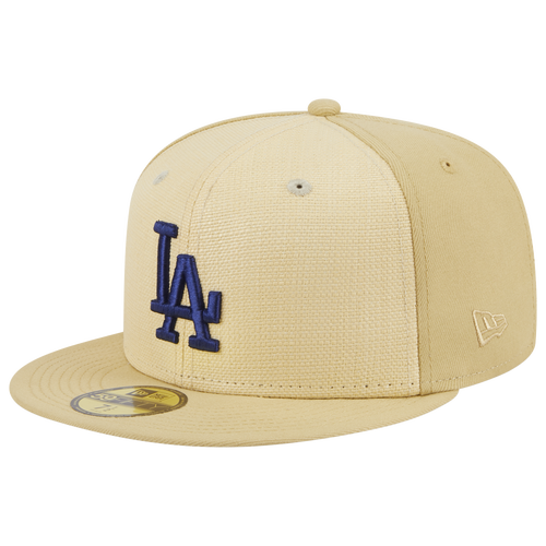 

New Era Mens Los Angeles Dodgers New Era Dodgers Raffia Cap - Mens Khaki/Blue Size 7