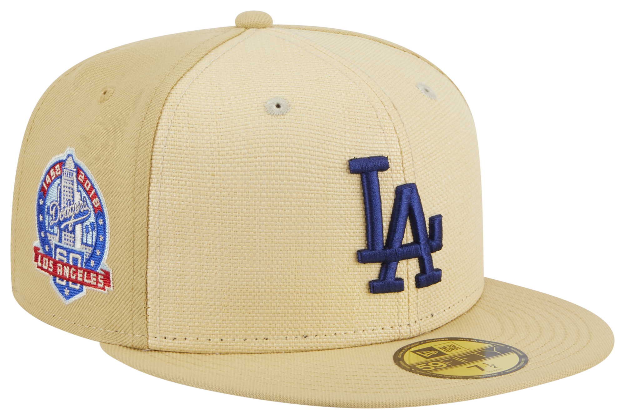 New Era Dodgers Raffia Cap