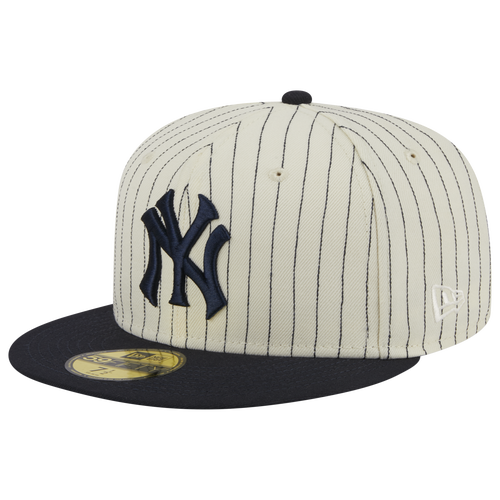 

New Era Mens New York Yankees New Era Yankees Retro Script Cap - Mens White/Blue Size 7