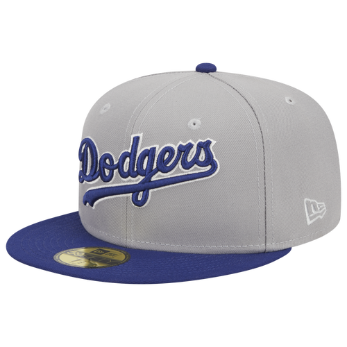 

New Era Mens Los Angeles Dodgers New Era Dodgers Retro Script Cap - Mens Blue/Grey Size 7