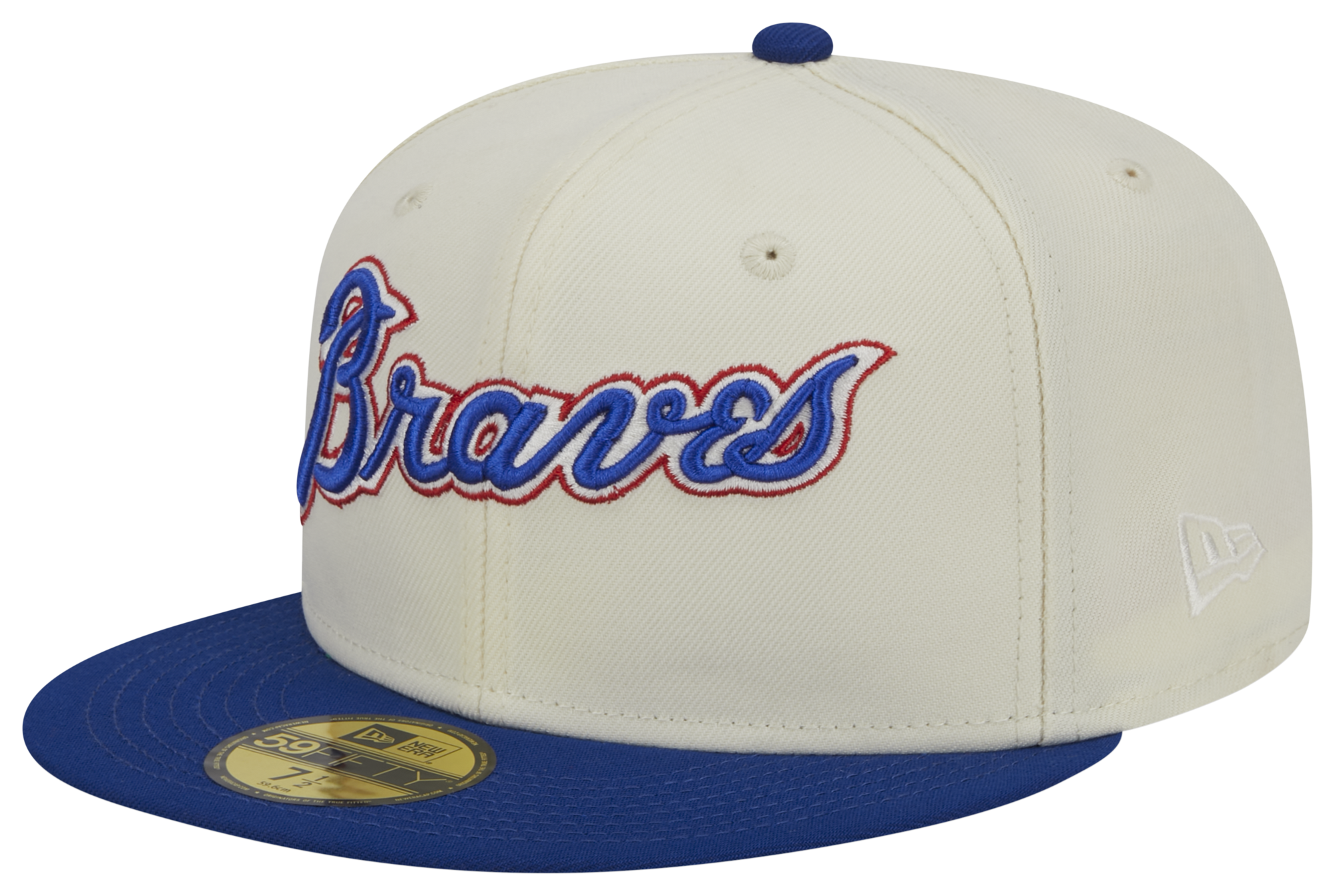 New Era Atlanta Braves Retro Script MLB 59FIFTY Unisex Cap Blue