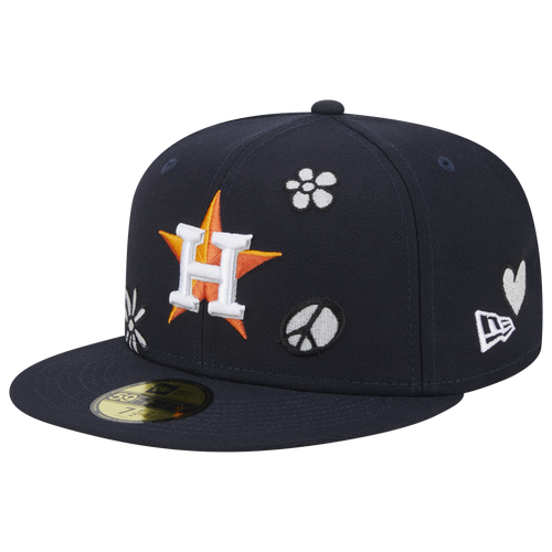 

New Era Mens Houston Astros New Era Astros Sunlight Pop Cap - Mens White/Navy Size 7