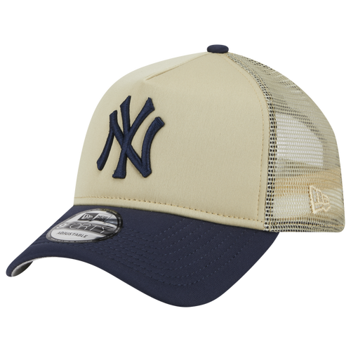 

New Era Mens New Era Yankees 940 All Day 16968 - Mens Beige/Blue Size One Size