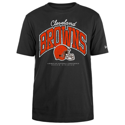 

New Era Mens New Era Browns Crackle T-Shirt - Mens Black/Black Size XL