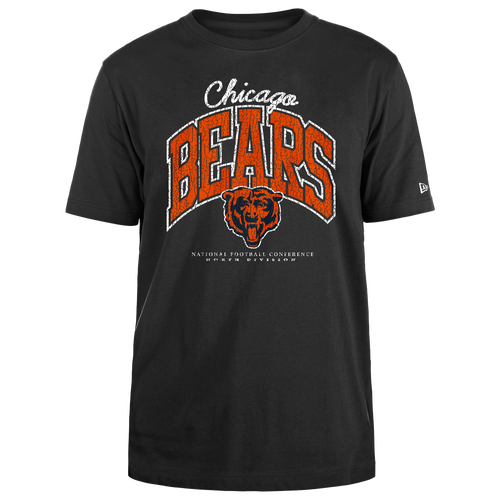 

New Era Mens New Era Bears Crackle T-Shirt - Mens Black/Black Size S