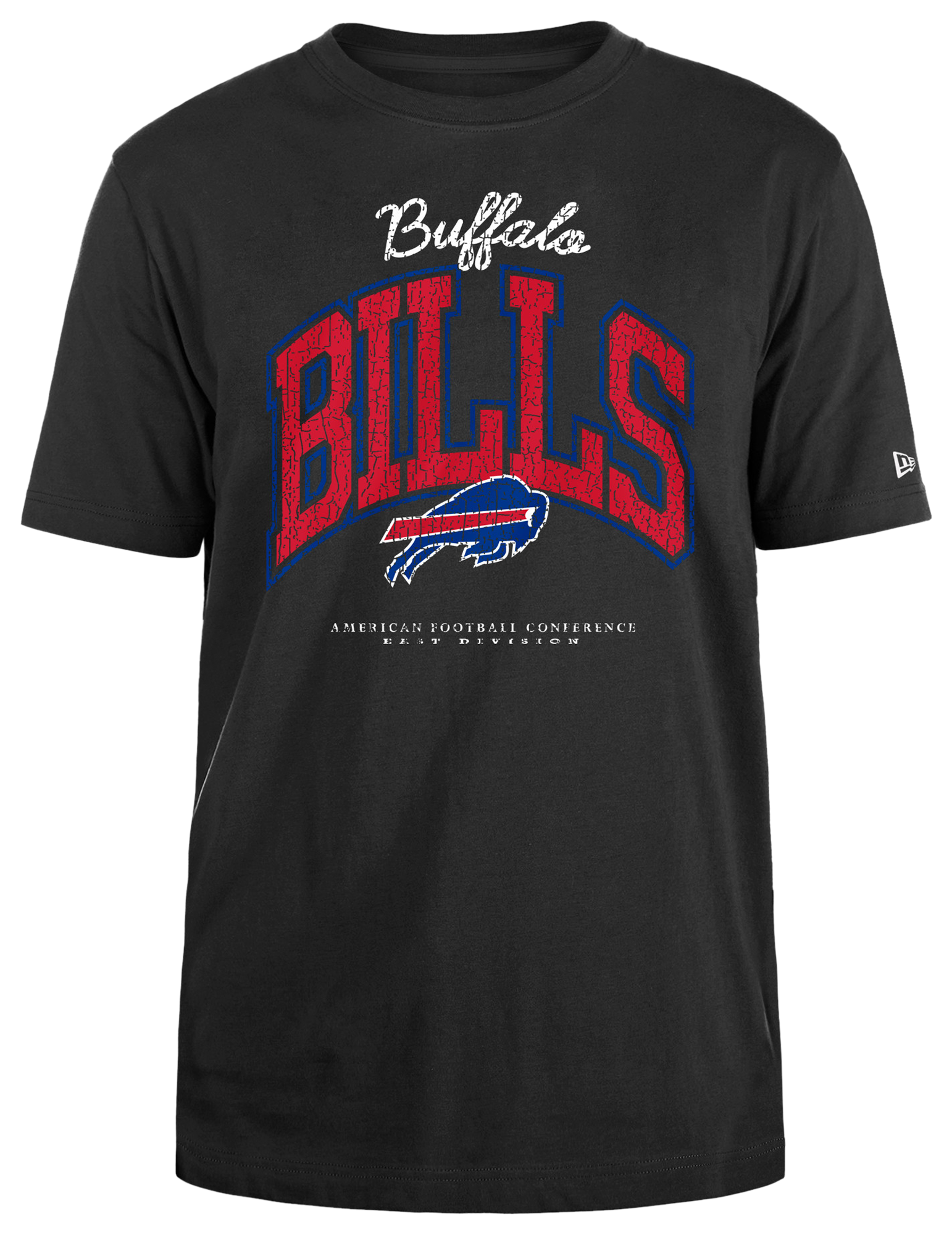 Buffalo Bills Logo Select Black T-Shirt - Size: L, NFL by New Era