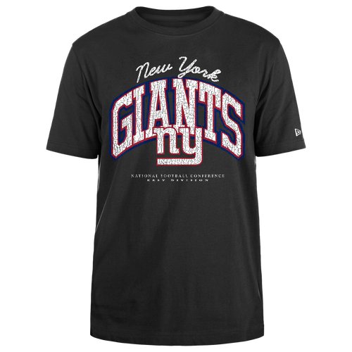 

New Era Mens New Era Giants Crackle T-Shirt - Mens Black/Black Size M