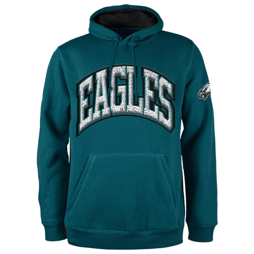 

New Era Mens New Era Eagles Chenille Hoodie - Mens Green/Green Size 3XL