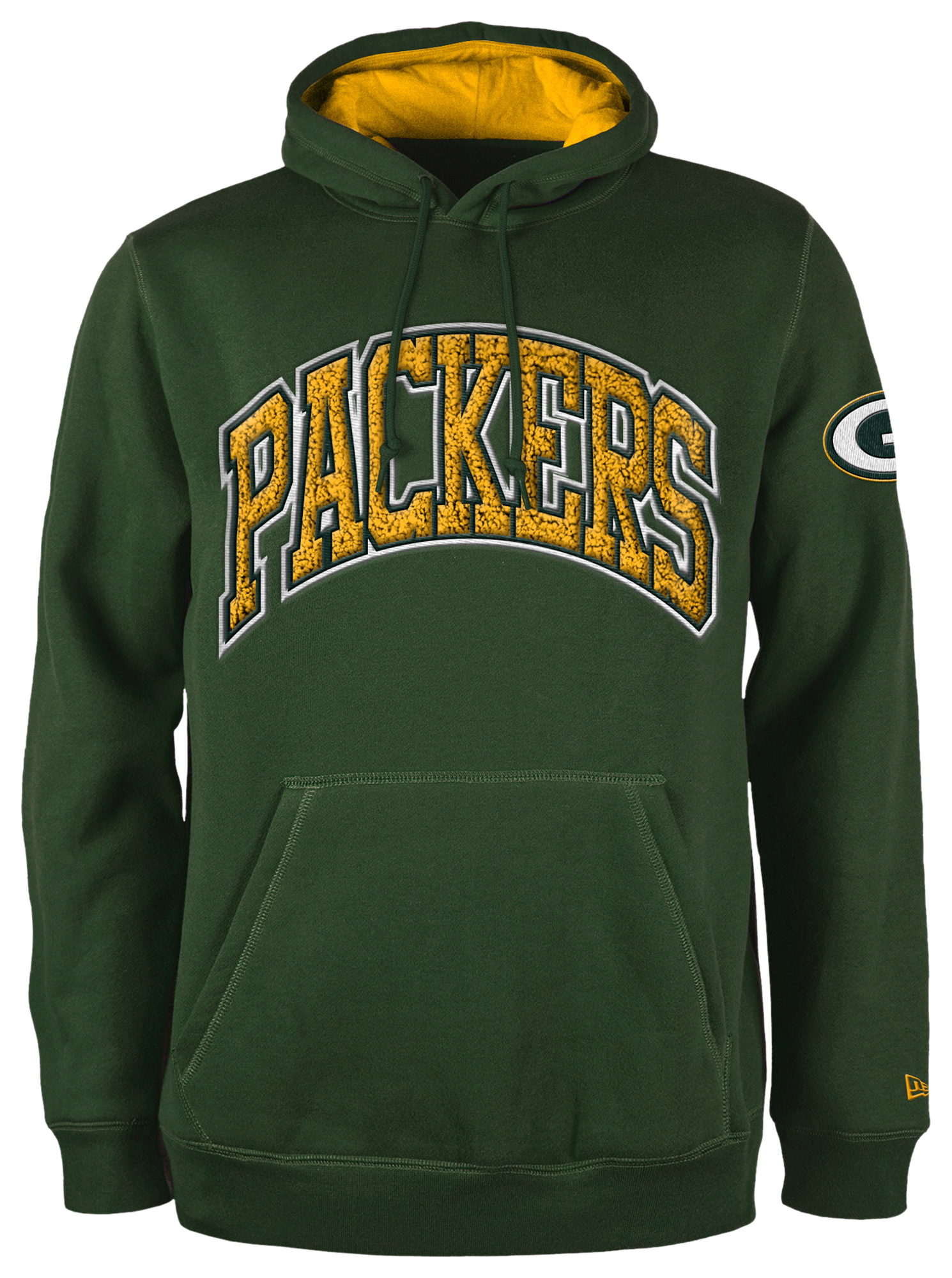 Green Bay Packers Hoodie  NFL Packers Yellow Bomber Hooded Jacket