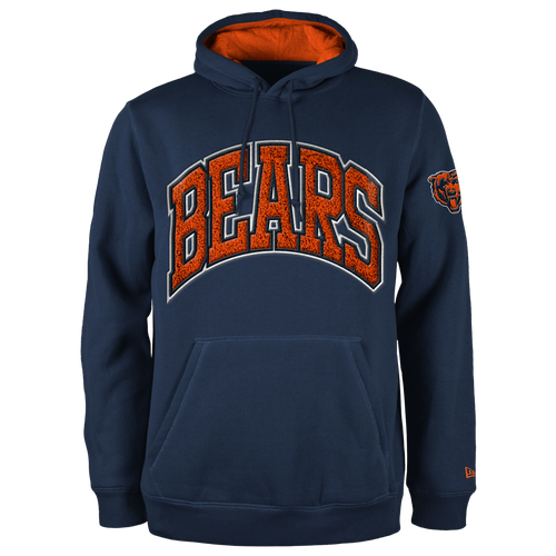 

New Era Mens New Era Bears Chenille Hoodie - Mens Navy/Navy Size L
