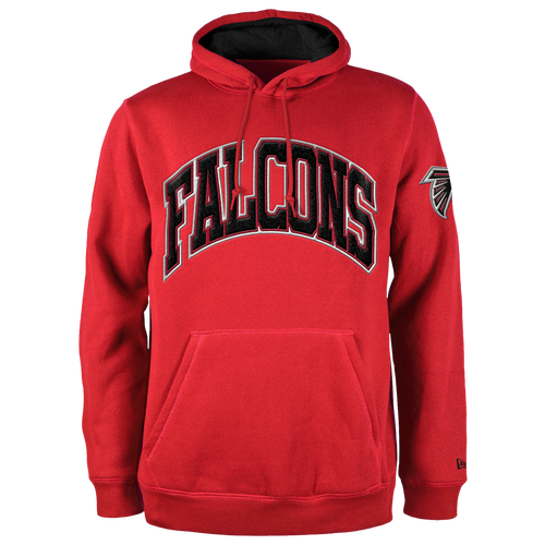 

New Era Mens New Era Falcons Chenille Hoodie - Mens Red/Red Size M