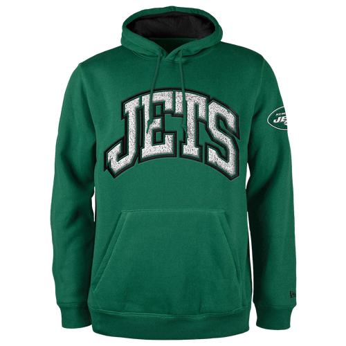 

New Era Mens New Era Jets Chenille Hoodie - Mens Green/Green Size M
