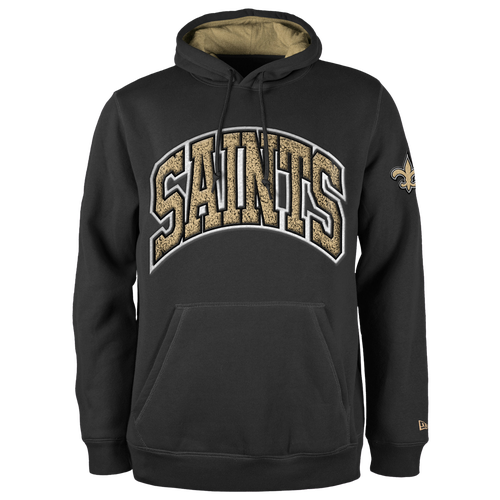 

New Era Mens New Era Saints Chenille Hoodie - Mens Black/Black Size M