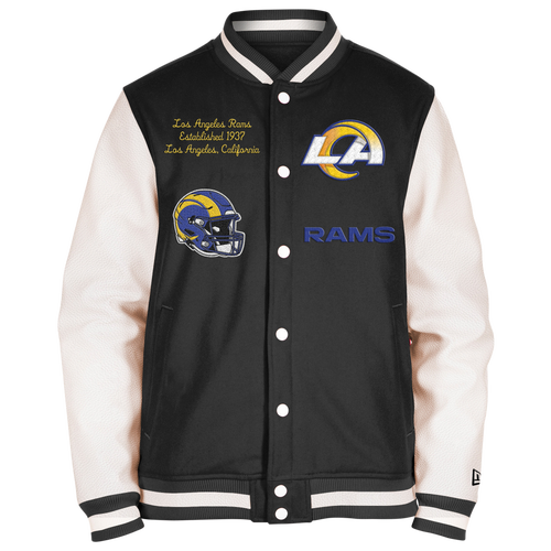 New Era Mens Rams Chenille Varsity Jacket In Blue/blue | ModeSens