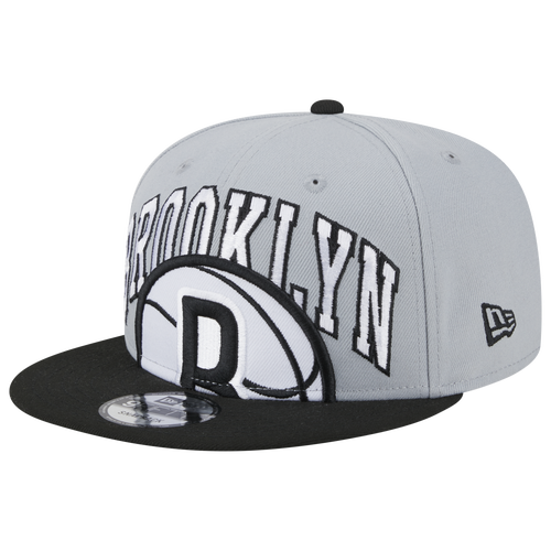 

New Era Mens Brooklyn Nets New Era Nets Tip-Off Snapback - Mens Gray/Black Size One Size