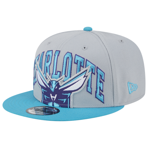 

New Era Mens Charlotte Hornets New Era Hornets Tip-Off Snapback - Mens Gray/Teal Size One Size