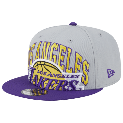 

New Era Mens Los Angeles Lakers New Era Lakers Tip-Off Snapback - Mens Gray/Purple Size One Size