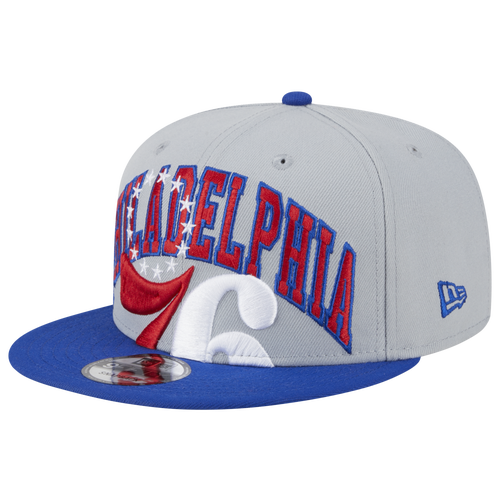 

New Era Mens Philadelphia 76ers New Era 76ers Tip-Off Snapback - Mens Gray/Blue Size One Size