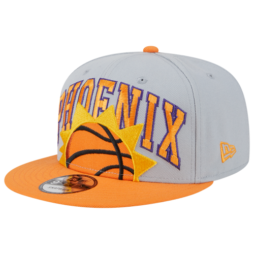 

New Era Mens Phoenix Suns New Era Suns Tip-Off Snapback - Mens Gray/Orange Size One Size