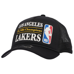 Men's - New Era Lakers A Frame Champions Foam Trucker Cap - Purple/Black/White