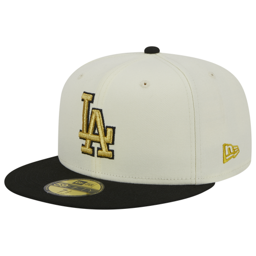 

New Era Mens Los Angeles Dodgers New Era Dodgers Two Tone City Icon Fitted Cap - Mens White/Black Size 7