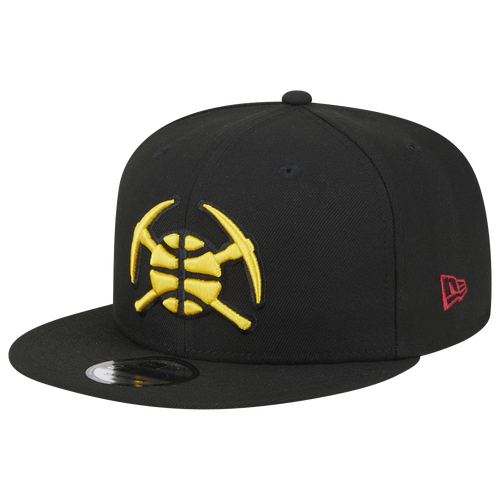 New Era Men s Black Denver Nuggets 2023 24 City Edition Alternate 9FIFTY Snapback Adjustable Hat Black