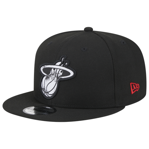 

New Era Mens Miami Heat New Era Heat City Edition 23 Snapback Cap - Mens Black/White Size One Size