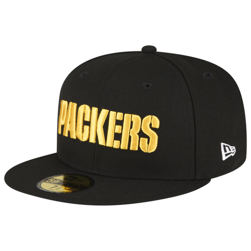 

New Era New Era Packers 5950 Fitted Cap - Adult Black Size 7