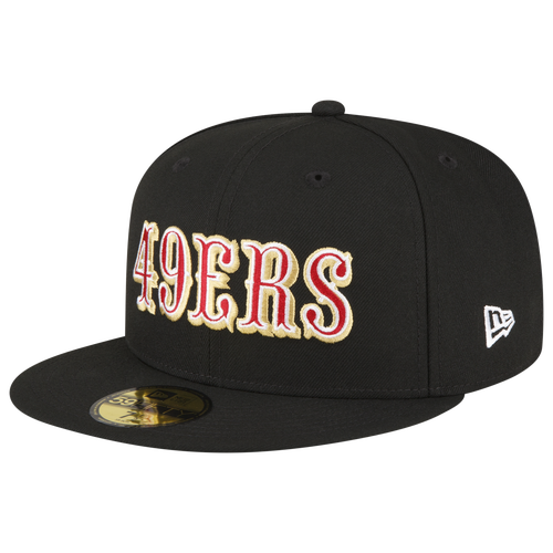 ADULT - New Era 49ers 5950 Fitted Cap - Black