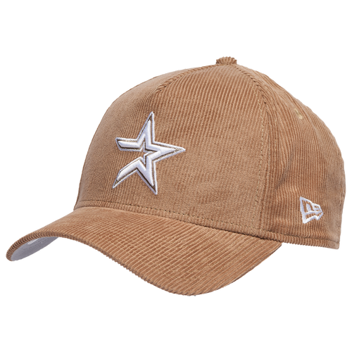 

New Era Mens Houston Astros New Era Astros Corduroy 9Forty Adjustable - Mens Khaki/White Size One Size